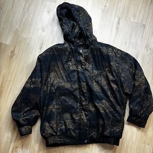 Forecaster Of Boston Insulated Graphic Design Coat Medium Hooded